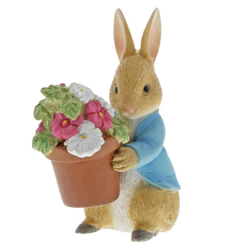 Peter Rabbit brings flowers