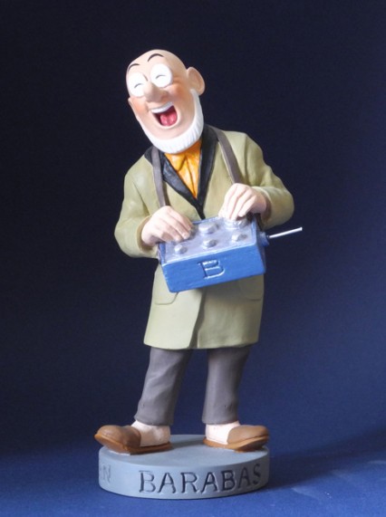 Professor Barabas met afstandsbediening