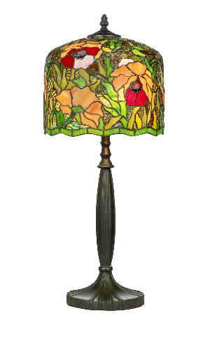 tiffanylamp 62x25 veelkleurige bloemen 