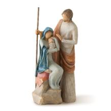 kerstgroepje "er is kindje geboren"