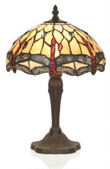 tiffanylamp 40cm hoog, libel