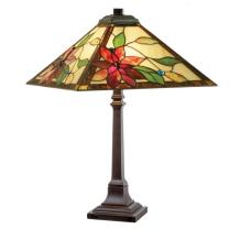 tiffanylamp 64cm hoog, met vierkante lampekap