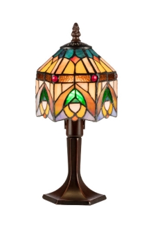 lamp tiffany, zeshoeking lampekap art deco-stijl