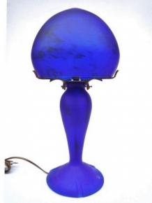 lamp glaspasta blauw 46cm hoog