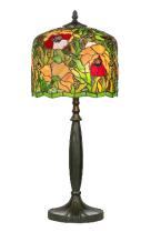 tiffanylamp 62x25 veelkleurige bloemen 