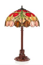 grote tiffany 64cm rode bloemen