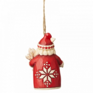 Heartwood Creek beeldje santa nordic om op te hangen / achterkant