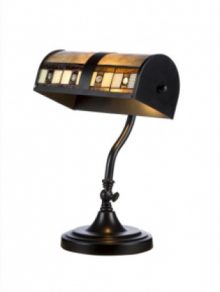 bureaulamp tiffany in art déco stijl