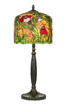 tiffanylamp 62x25 veelkleurige bloemen 